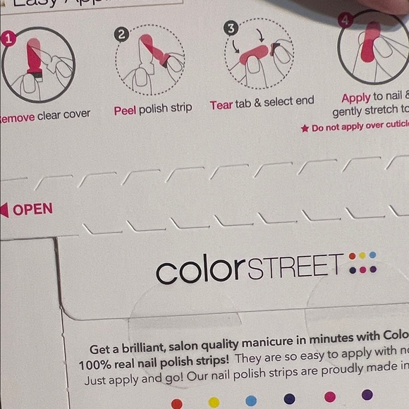 Color Street Romantic Pink and Red Press-On Nails - Picture 3 of 4